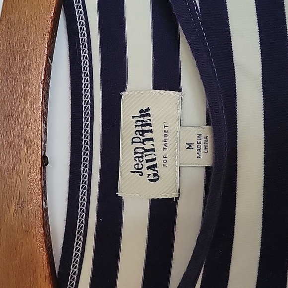 Jean Paul Gaultier for Target - Black and White Striped Tank Top sz M - Picture 7 of 12